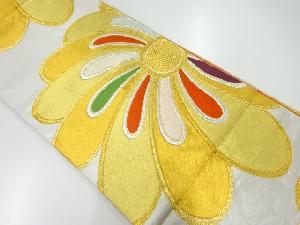 アンティーク 花模様織出し袋帯(材料)